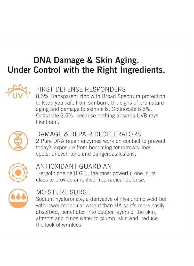 NEOVA SmartSkincare Facial Sunscreen Everyday Facial Fluid 2.5 fl. Oz. | Broad Spectrum SPF 44 Hybrid Sun Defense | Oil Free & Non Comdogenic