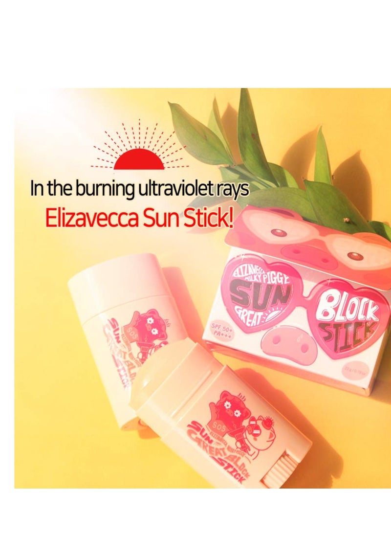 Elizavecca Milky Piggy Great Block Stick Spf 50+ PA+++ | Protection for Face | How to Use Stick for Face | Protection for Face |