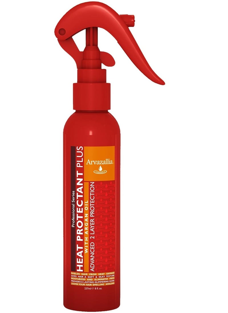 Heat Protectant Plus with Argan Oil - Professional Grade Thermal Protector, Leave-in Conditioner