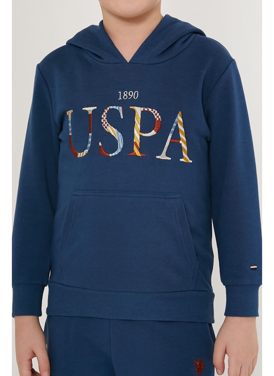 BASE. Polo Assn. Flat Blue Boy's Tracksuit Set