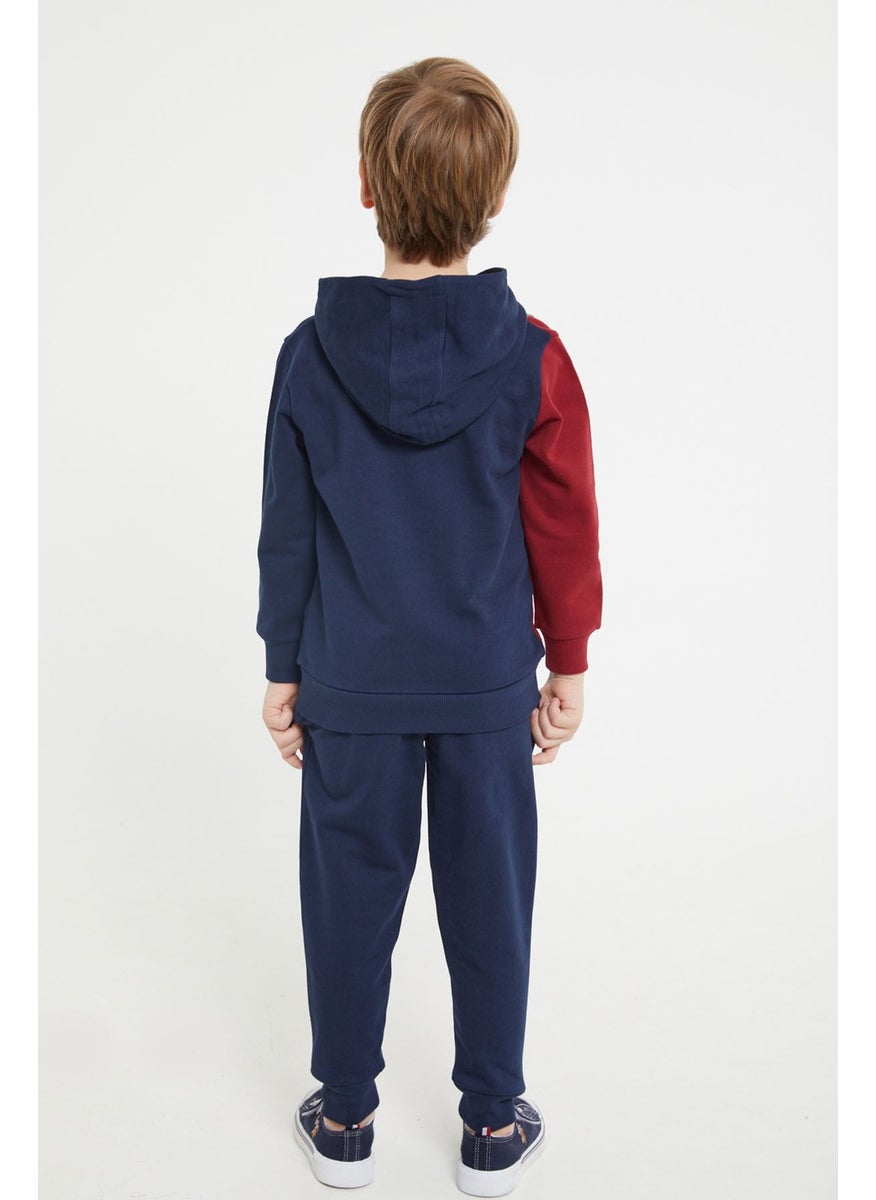 BASE. Polo Assn. Base. Polo Assn Licensed Navy Blue Boys Hoodie Tracksuit Suit