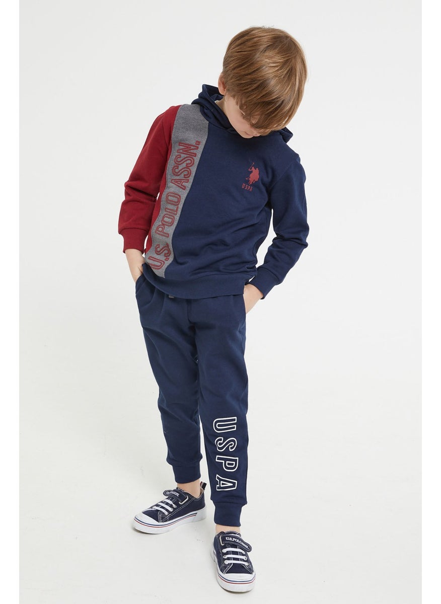 BASE. Polo Assn. Base. Polo Assn Licensed Navy Blue Boys Hoodie Tracksuit Suit