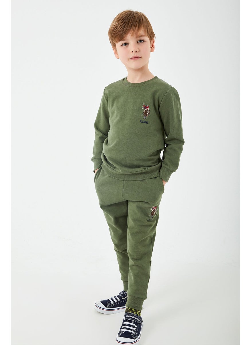 BASE. Polo Assn. Base. Polo Assn Licensed Classic Khaki Boys Crew Neck Tracksuit Suit