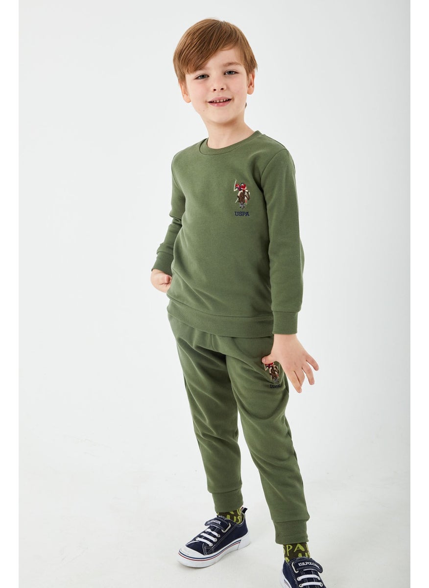 BASE. Polo Assn. Base. Polo Assn Licensed Classic Khaki Boys Crew Neck Tracksuit Suit