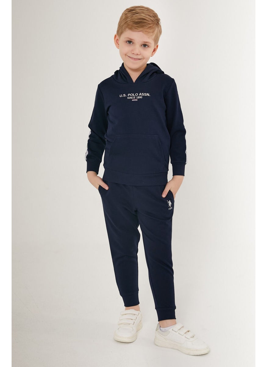 Boys Navy Blue Tracksuit