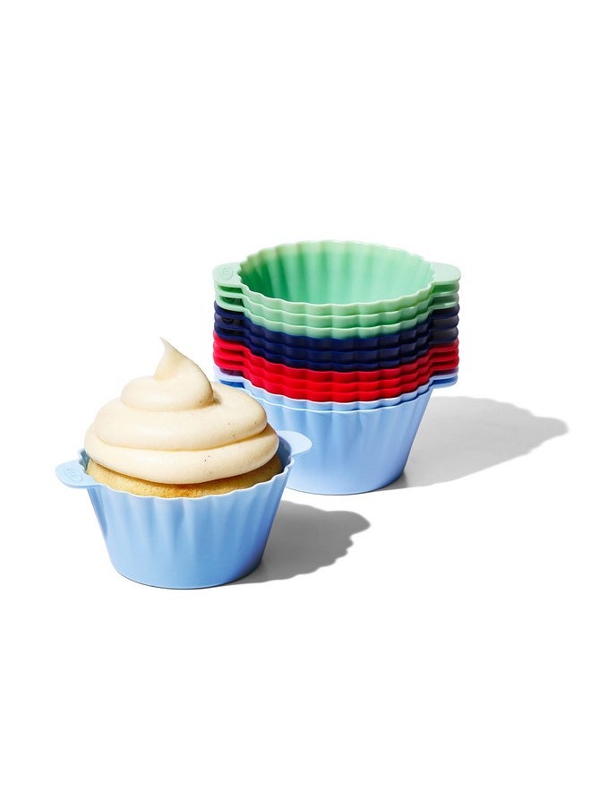 OXO Good Grips Silicone Baking [Cup]s, Pack of 12, Reusable, BPA-Free, Dishwasher Safe, Non-Stick, Food Grade, Cup]cake And Muffin [Liner]s