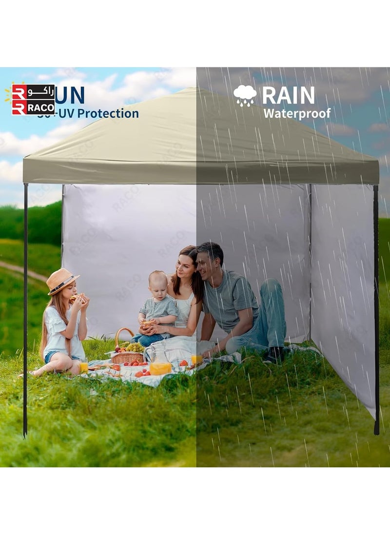 RACO UV-Protected Tent Side Wall, Canopy Sun Wall, Instant Pop Up, Waterproof, Wind-Resistant, and Durable Oxford Panel with Easy Attachment for Outdoor Canopies, Gazebos, and Camping Tents 10X6 Feet