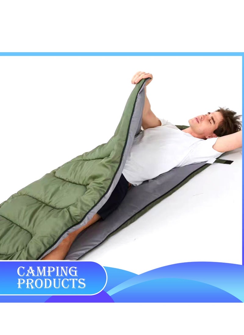 Hooded Envelope Sleeping Bag for Outdoor Camping