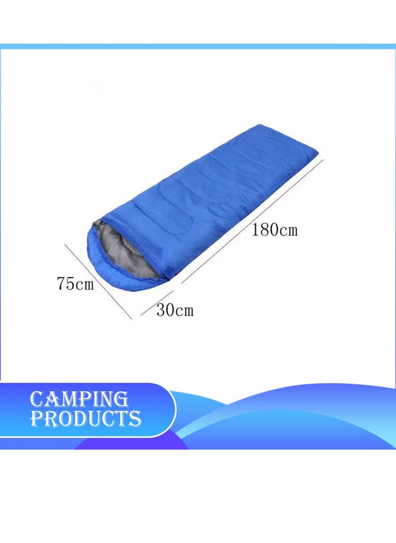 Hooded Envelope Sleeping Bag for Outdoor Camping