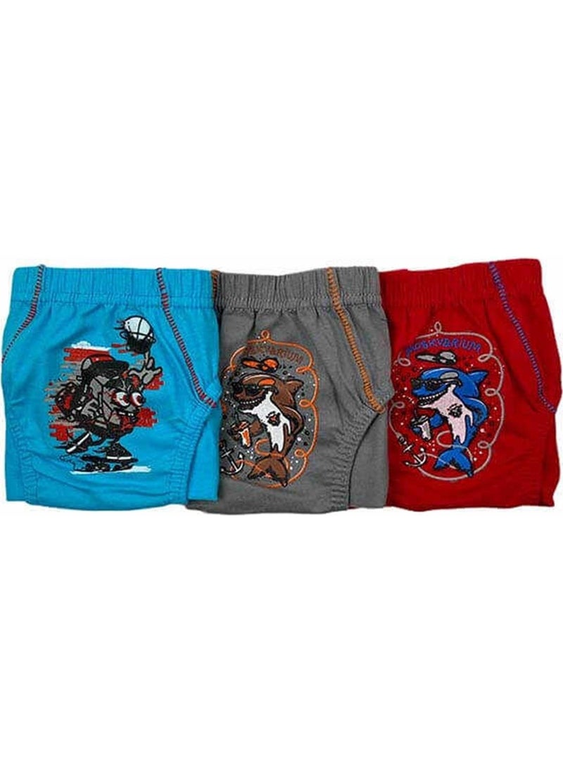 Tutku 0138 Boys Colorful Slip Briefs 6 pcs