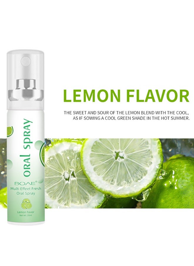 Multi Effeet Fresh Oral Spray，Bad Breath Treatment for Adults, Mint Flavor Mouth Freshener, Effective Mouth Spray, Breath Freshener Spray, Oral Care Spray, Mouth Healthy Care 20ml