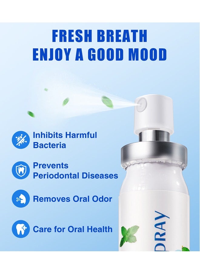Multi Effeet Fresh Oral Spray，Bad Breath Treatment for Adults, Mint Flavor Mouth Freshener, Effective Mouth Spray, Breath Freshener Spray, Oral Care Spray, Mouth Healthy Care 20ml