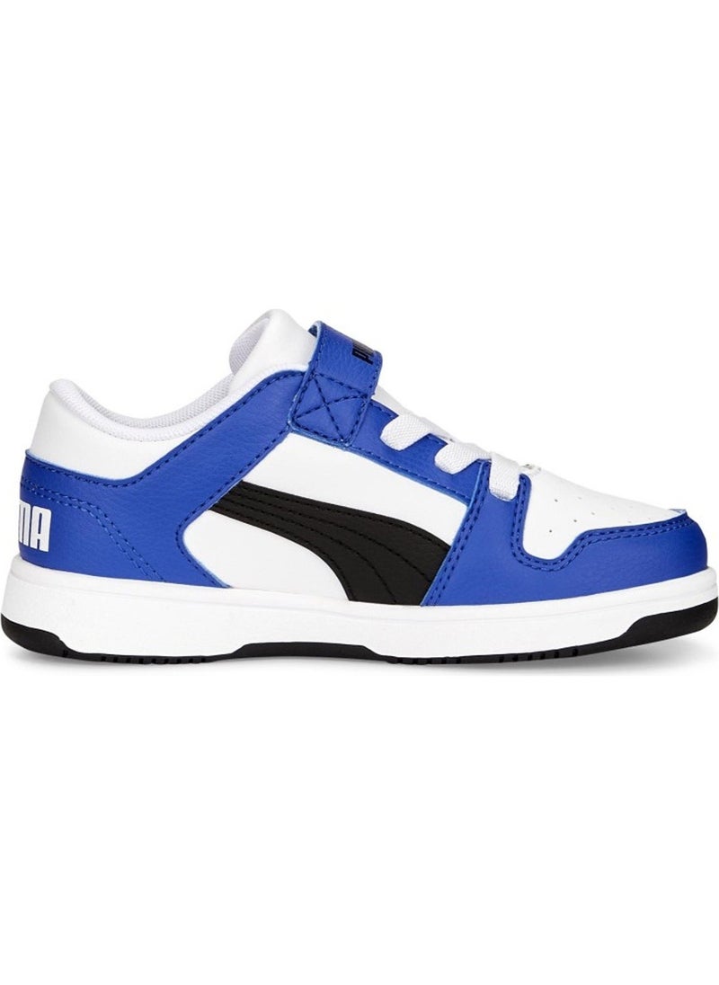 White - Blue Boys Walking Shoes 37049219-PM Rebound Layp Lo Sl V Ps