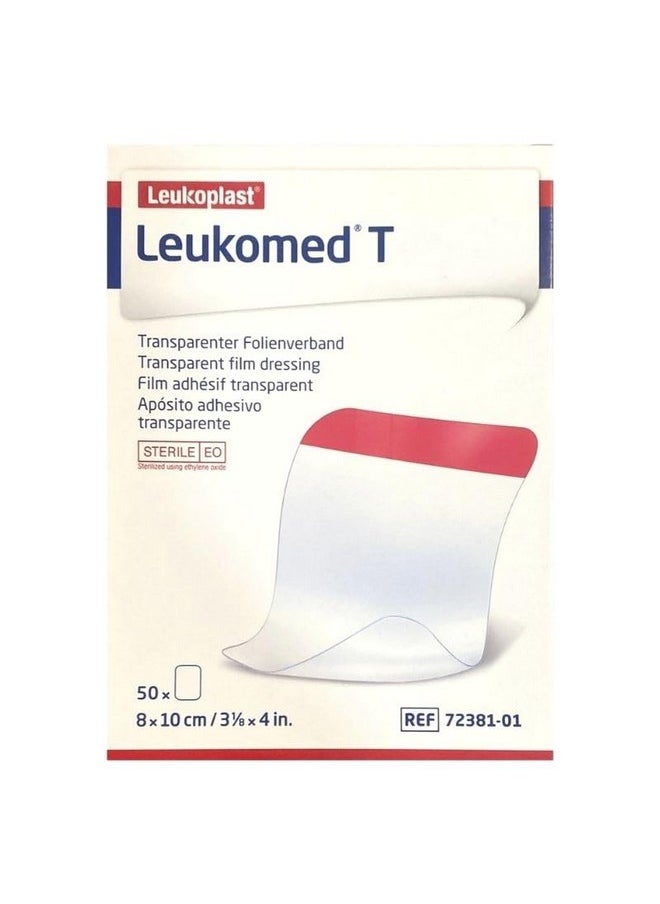 Leukomed T (10cm x 12.5cm) Transparent film dressing Films Medical Dressing (Pack of 10)