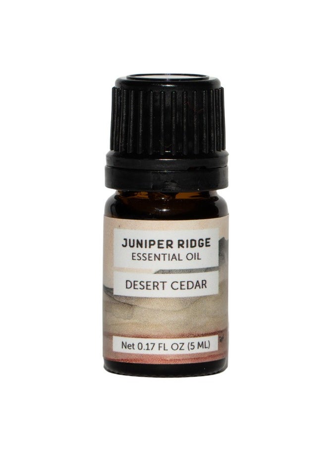 Juniper Ridge Desert Cedar Essential Oil - Aromatic Fragrance with Sweet Cedar Resin & Warm Leather Notes - 5ml - Packaging May Vary