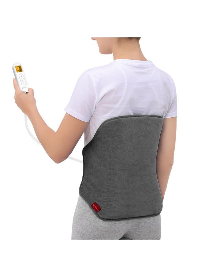 Upgraded Heating Pad for Back Pain Relief, Comfytemp Birthday Gifts for Women Men, FSA HSA Eligible Large Electric Heat Pad for Cramps, Lower Back, Lumbar, Sciatica, XL Heated Belt - 11 Auto-Off Grey