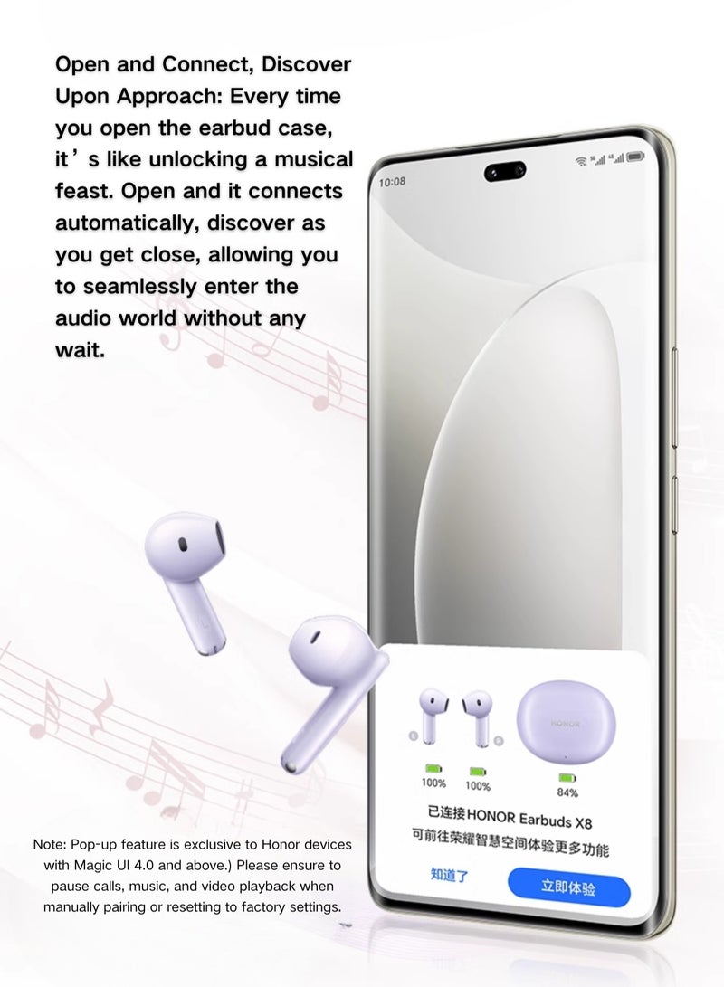 Earbuds X8 - 40 Hours Battery Life, Fast Charge, 10mm Drivers, AI Noise Reduction, IP54, Bluetooth 5.3 - Ultimate Wireless Earphones Experience Yellow
