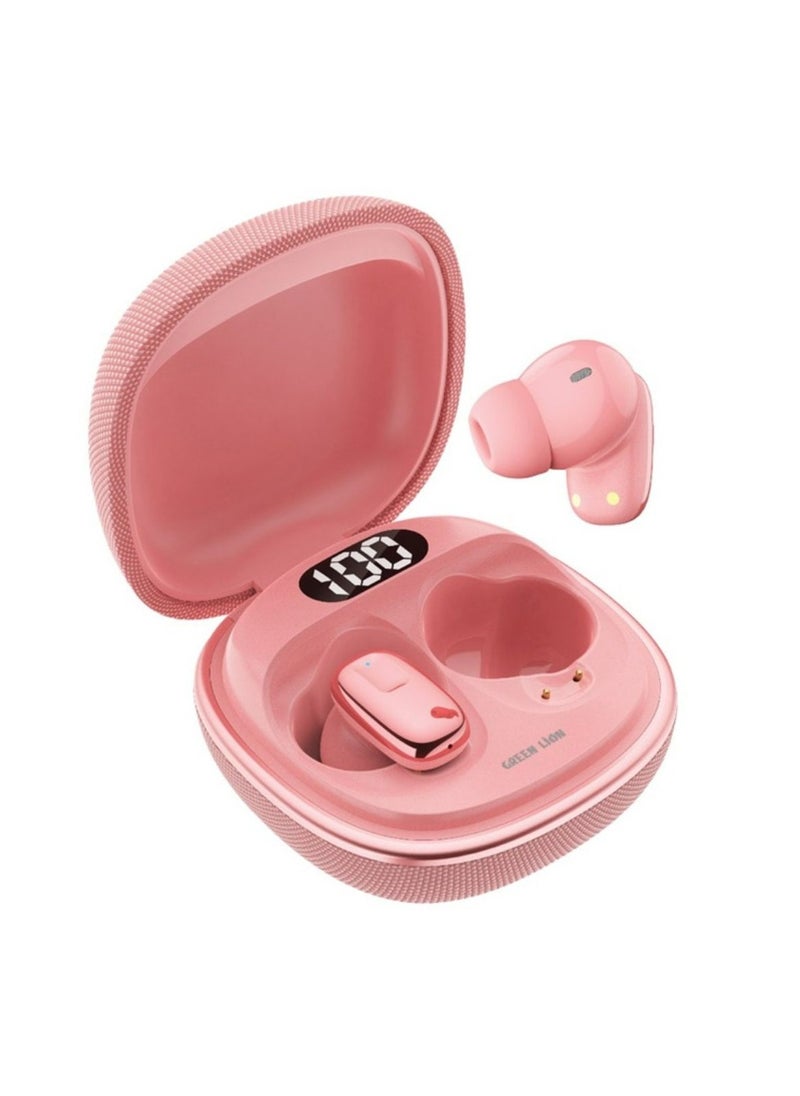 SIENA True Wireless Earbuds, IPX5 Water Resistance, LED Digital Display, Bluetooth Version 5.4 - Pink