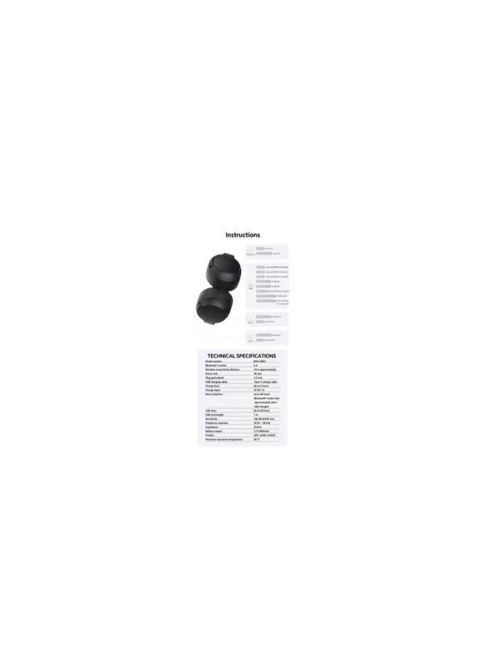 Honor Choice VZ Sport Mate Headphones 80 Hours Battery Life Black
