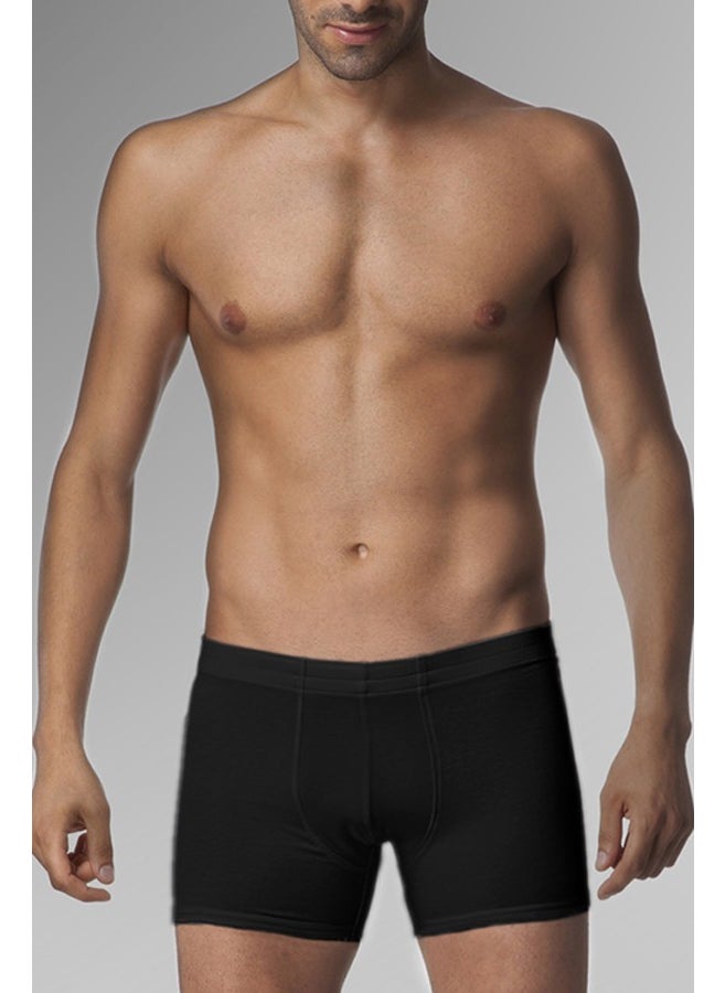 Double Tiger Men's Elastane Black Boxer 0810