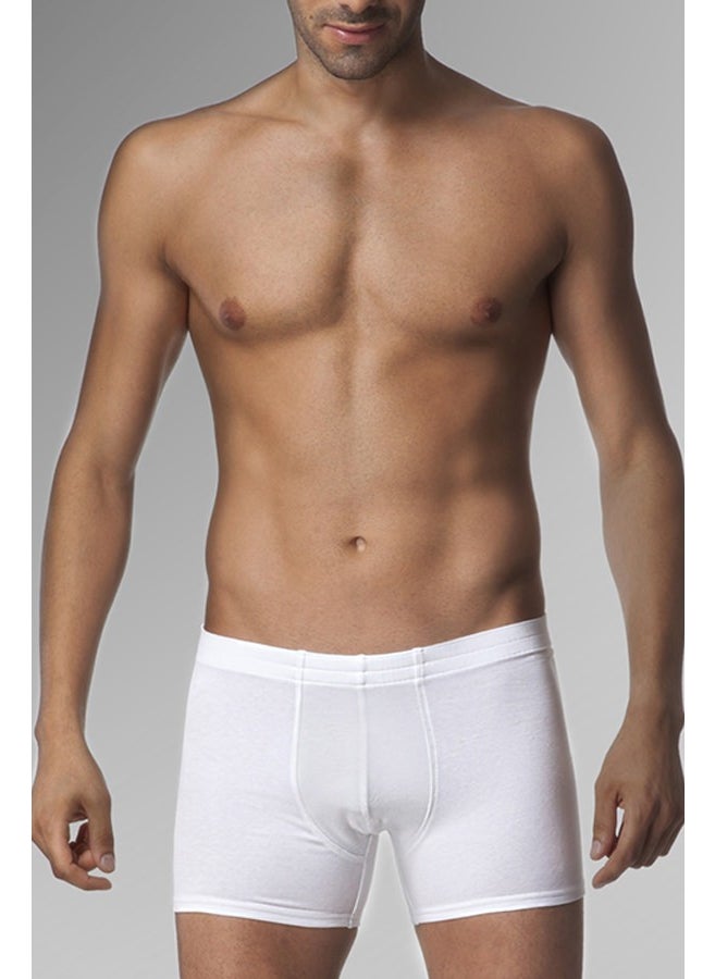 Double Tiger Men's Elastane White Boxer 0810