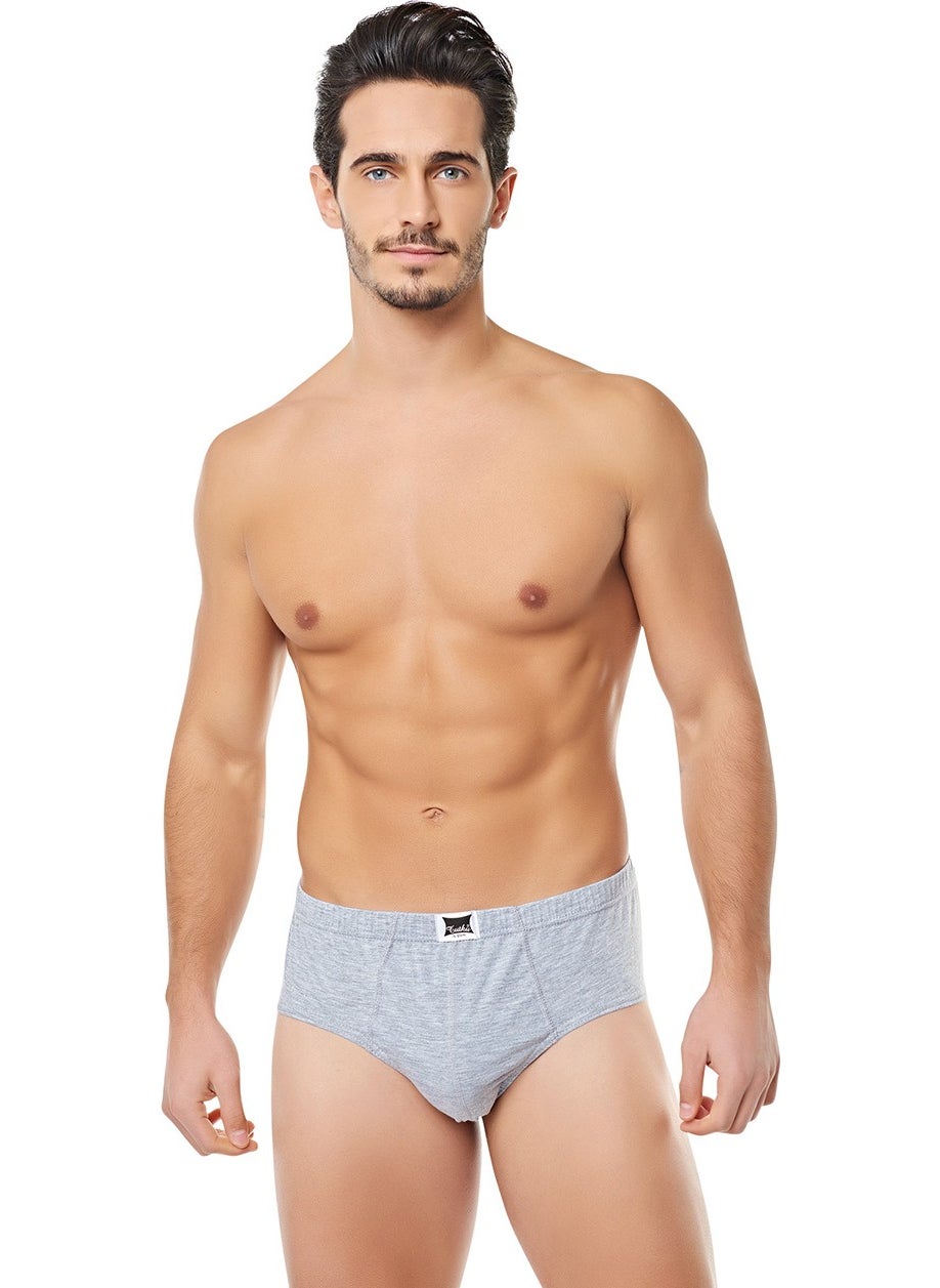6 Pieces Gray Color Kom Slip Panties