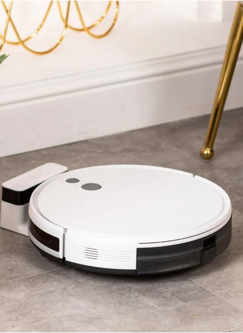 Robot Vacuum Cleaner with Advanced Navigation, Self-Charging, 120-Min Runtime, Remote Control, 3 Cleaning Modes, Quiet Robotic Vacuum for Hard Floors, Carpets & Pet Hair