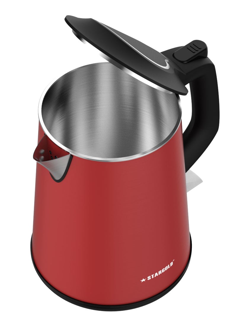 Electric Kettle 1.8L Capacity 1500 Watts Modern Design Auto Power Off, Overheat Protection