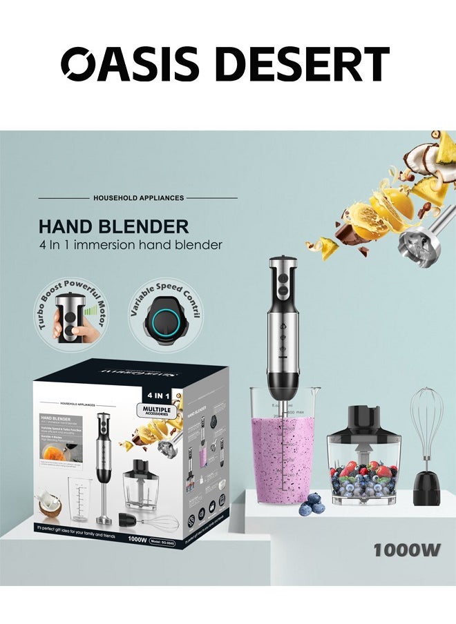 4 in 1 Electric Hand Blender Set 1000W SG-0045