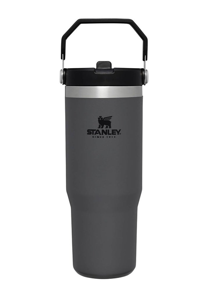 Stanley 30oz Stainless Steel Tumbler - Vacuum Insulated Water Bottle for Home, Office or Car Reusable Cup with Straw Leak Resistant Flip Cold for 12 Hours or Iced for 2 Days, 30oz