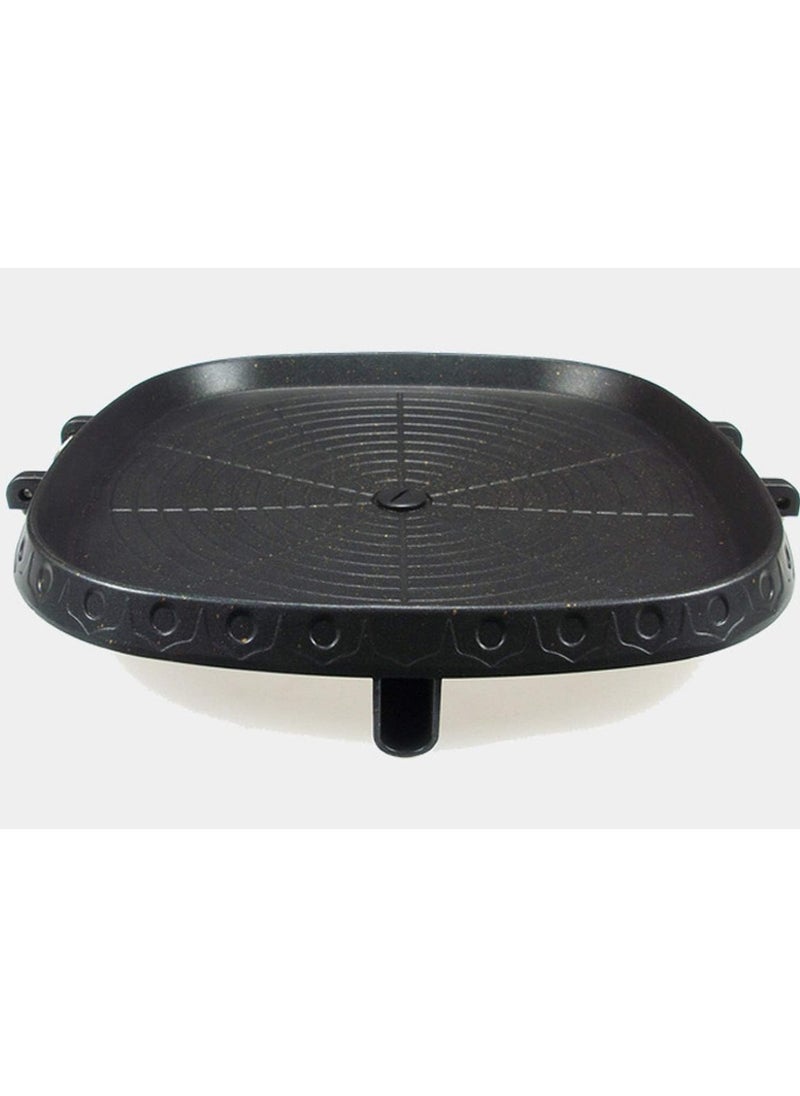 Korean-style Square Maifan Stone Grill Pan,Non-stick Smokeless Barbecue Stovetop Plate for Indoor Outdoor BBQ