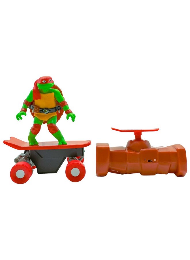 Teenage Mutant Ninja Turtles Raphael Half Pipe RC Vehicle Movie Edition Ages 5+ - Skate + Performs Tricks - 2.4GHz RC Controller