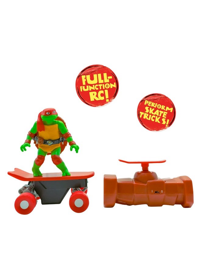 Teenage Mutant Ninja Turtles Raphael Half Pipe RC Vehicle Movie Edition Ages 5+ - Skate + Performs Tricks - 2.4GHz RC Controller