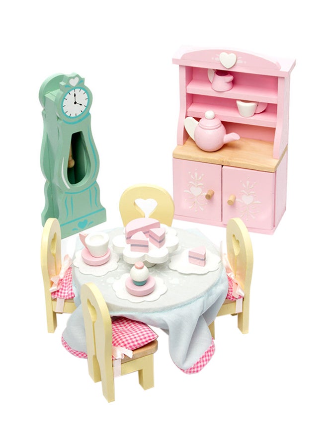 11-Piece Drawing Room Dollhouse Set