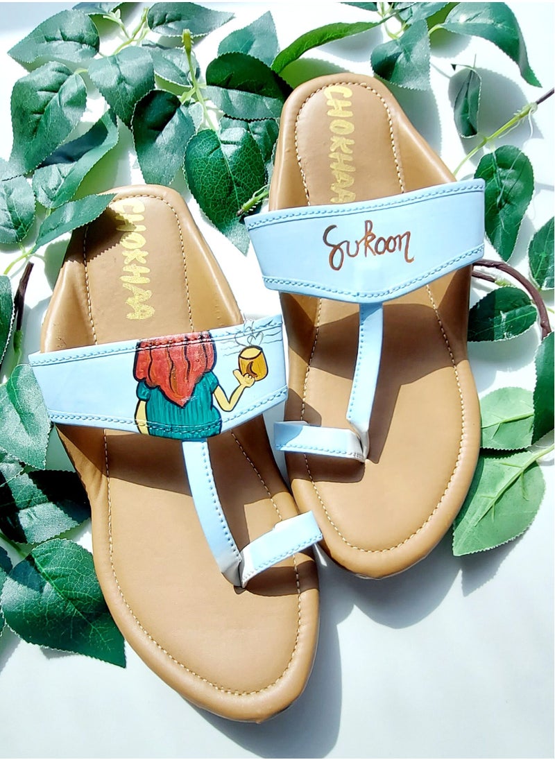 Hand Painted Kohlapuri _Sukoonr (Free Size)