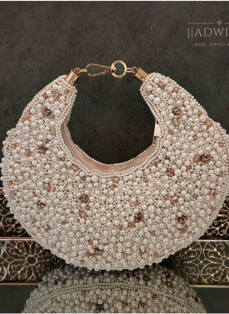 The Pearl Half Moon Bag