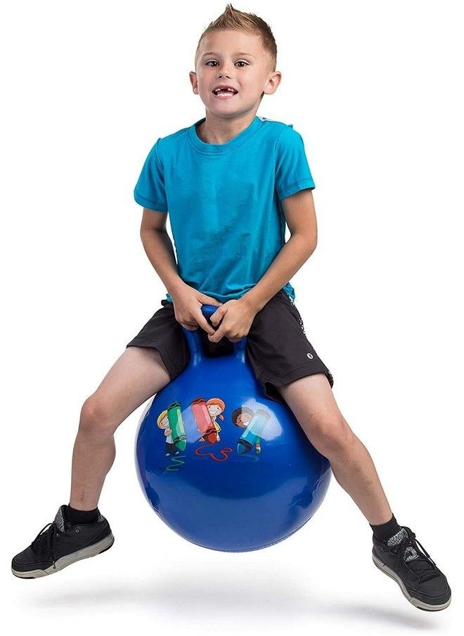 Hopper Ballbouncy Ball With Handles Bounce Ball Jumping Balls For Kidsgym Ballhop Ball For Schoolparty& Outdoor Activitypump Included(Ab06)