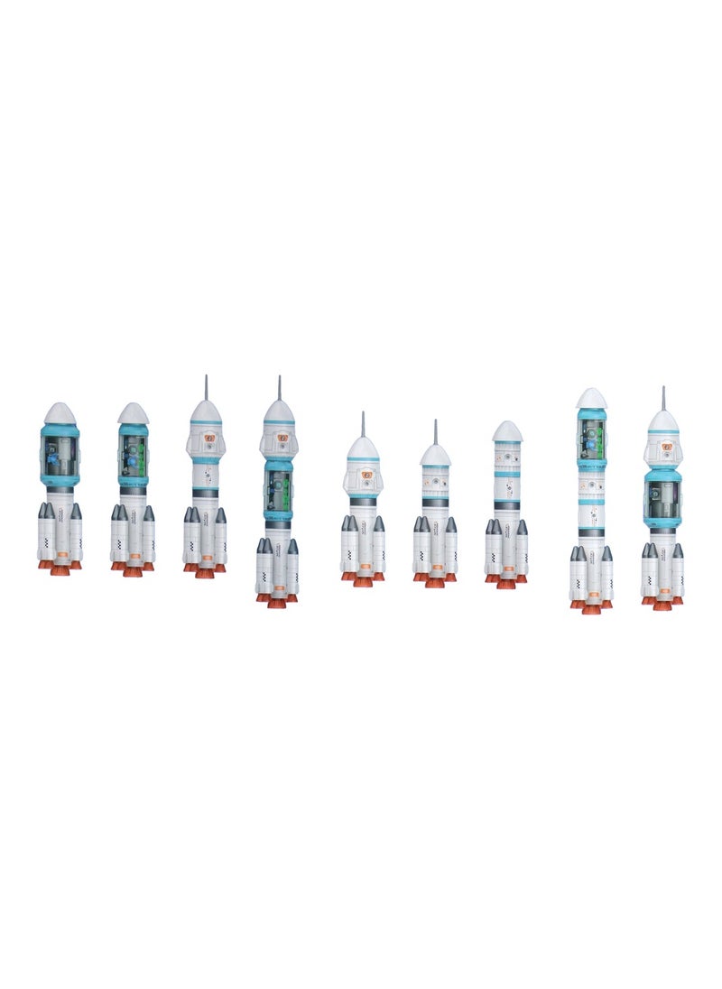 Space Set Rocket Cosmonaut Space 20 pcs