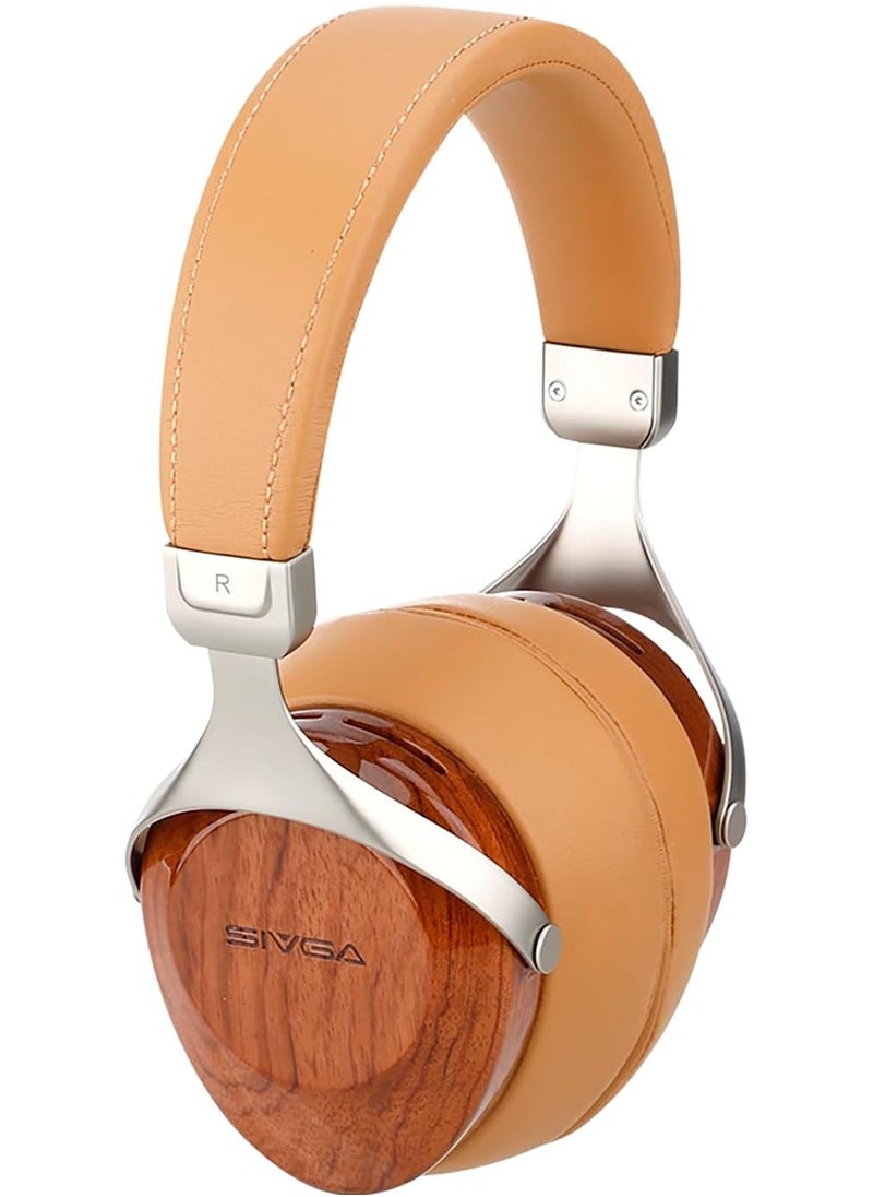 SIVGA SV021 Robin Classic Rosewood Wooden Closed Back Wired Over-Ear Headphone