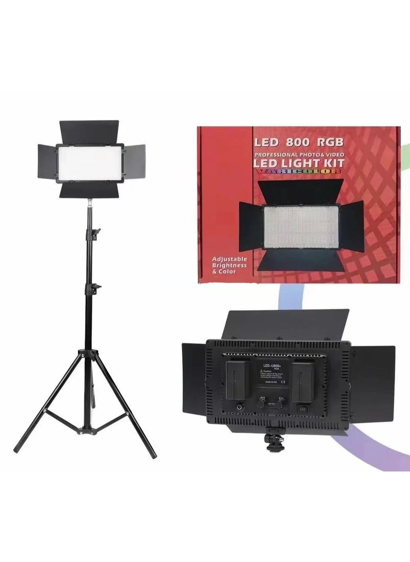 LED 800 RGB Professional Photo and Video LED light With Battery