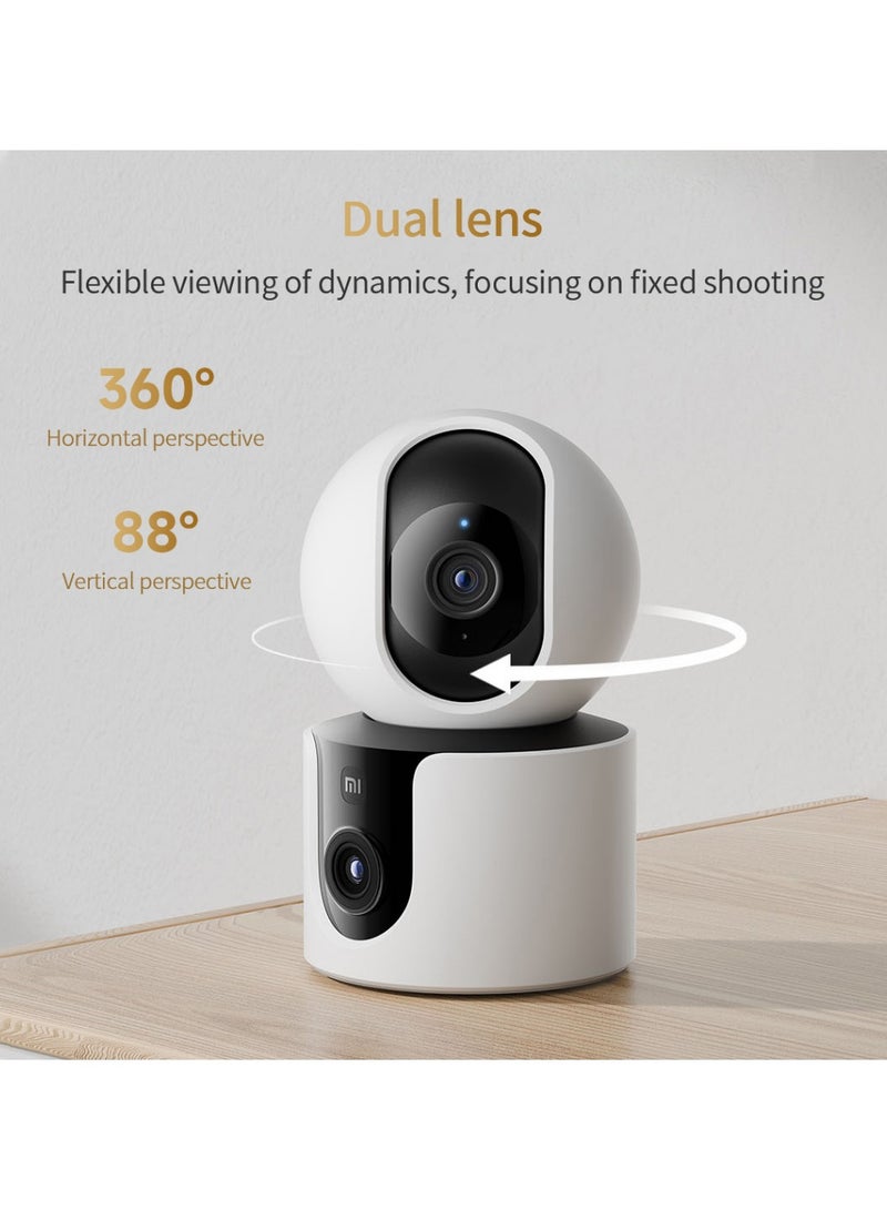 Smart Camera C500 Dual Lens Edition WiFi 6 Wireless 4 Million Pixels Security Protection Full Color Night Vision AI detection