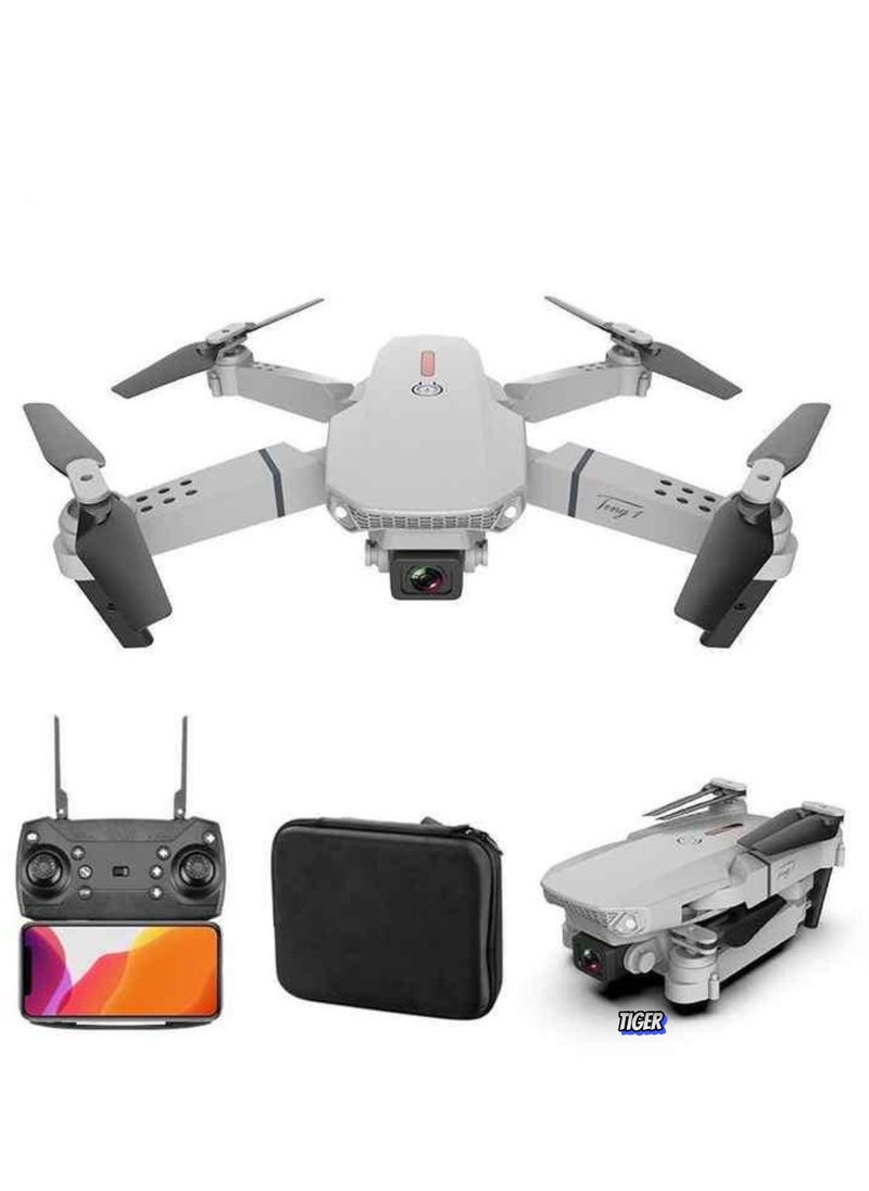 DIGI CORE E88 Pro Drone with Dual 4K UHD Camera – FPV, Foldable, Remote Control, 3D Flips, Altitude Hold, Gesture Control, One Key Takeoff/Landing, APP Control, Mini RC Drone with Carrying Case