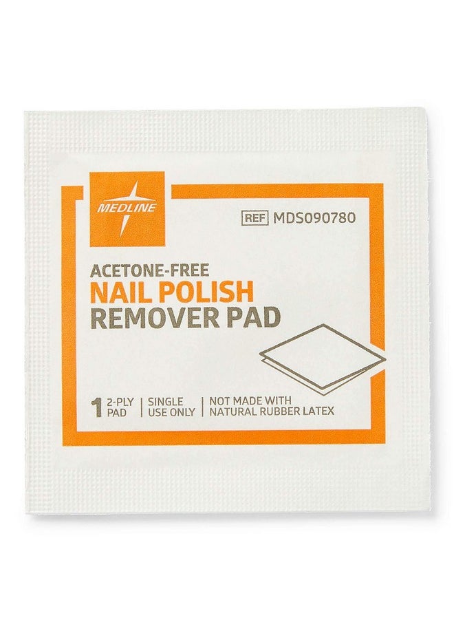 Medline Pad, Remover, Nail Polish (Pack of 100)