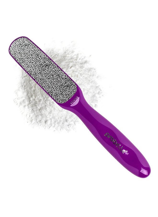 Probelle Double Sided Multidirectional Nickel Foot File Callus Remover - Immediately Reduces calluses and Corns to Powder for Instant Results, Safe Tool (Purple)