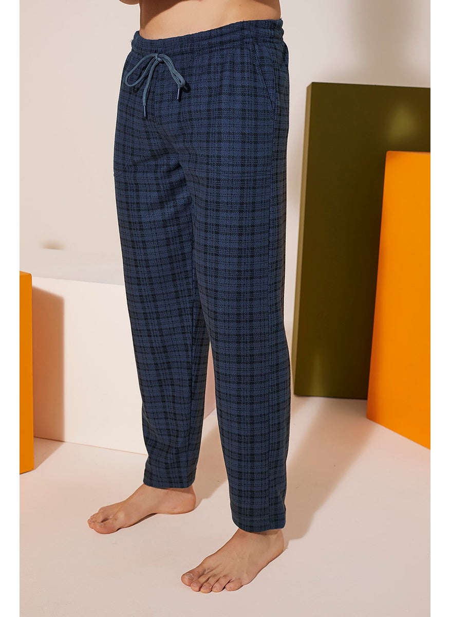 Comfortable Fit Plaid Fleece Wool Pajama Tracksuit