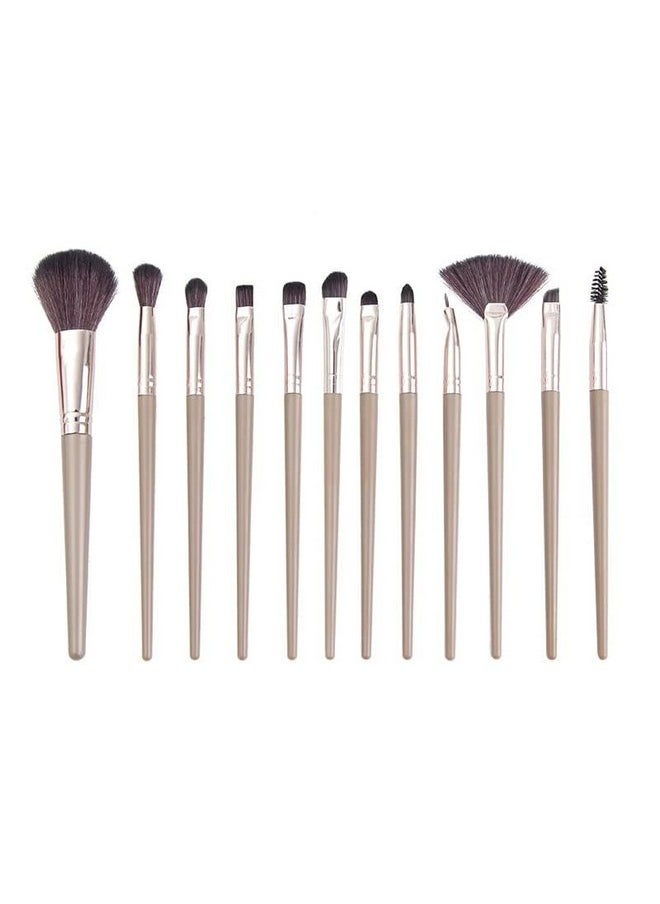 Makeup Brush Set, Premium Soft Eye Shadow Powder Eyebrow Brush Concealer Brush, Golden 12Pcs