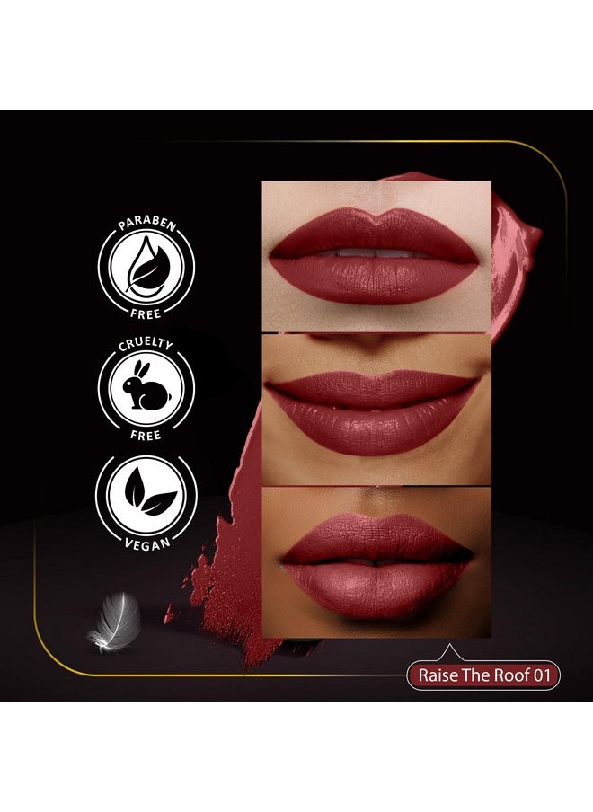 Faces Canada Matte Mania Makeup Kit - Kajal (0.35G) + Lipstick (4.2G) + Compact (9G) + Mascara (9.5Ml) + Beauty Blender | Pack Of 5 | Makeup Kit For Women