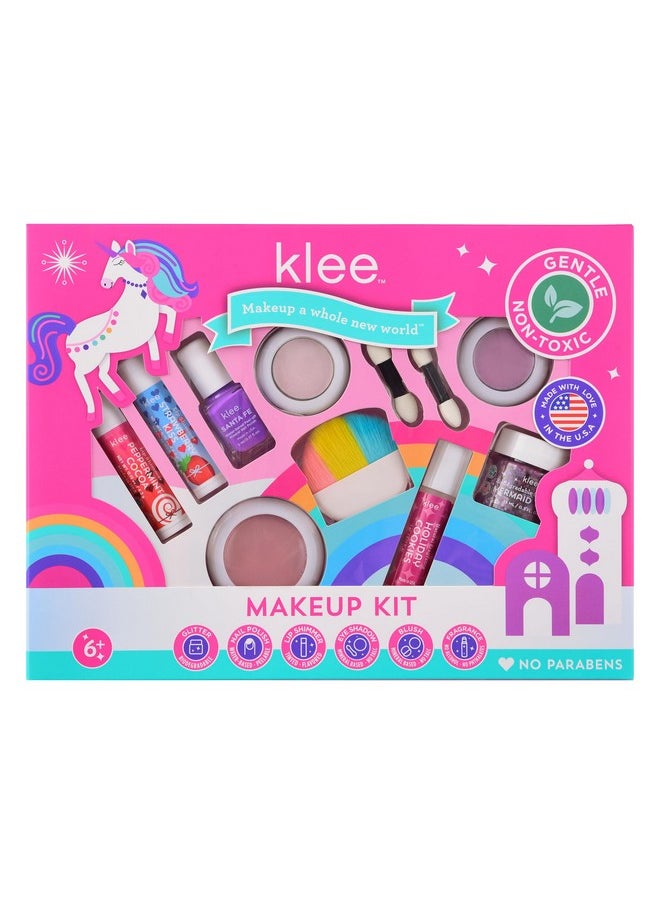 Luna Star Klee Holiday Deluxe Makeup Kit. Non-Toxic And Kid-Friendly. Made In Usa. (Sparkle Garden)