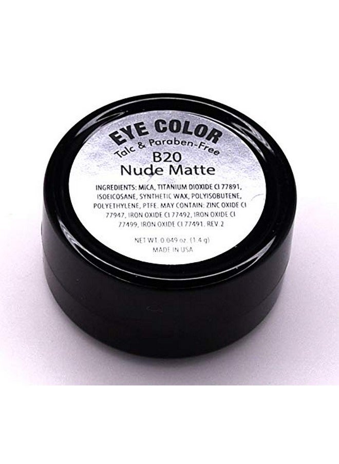 Nude Neutral Naked Sheer Sugar Cookie Beige Matte Pressed Powder Single Vegan Eyeshadow; Talc, Paraben & Cruelty Free