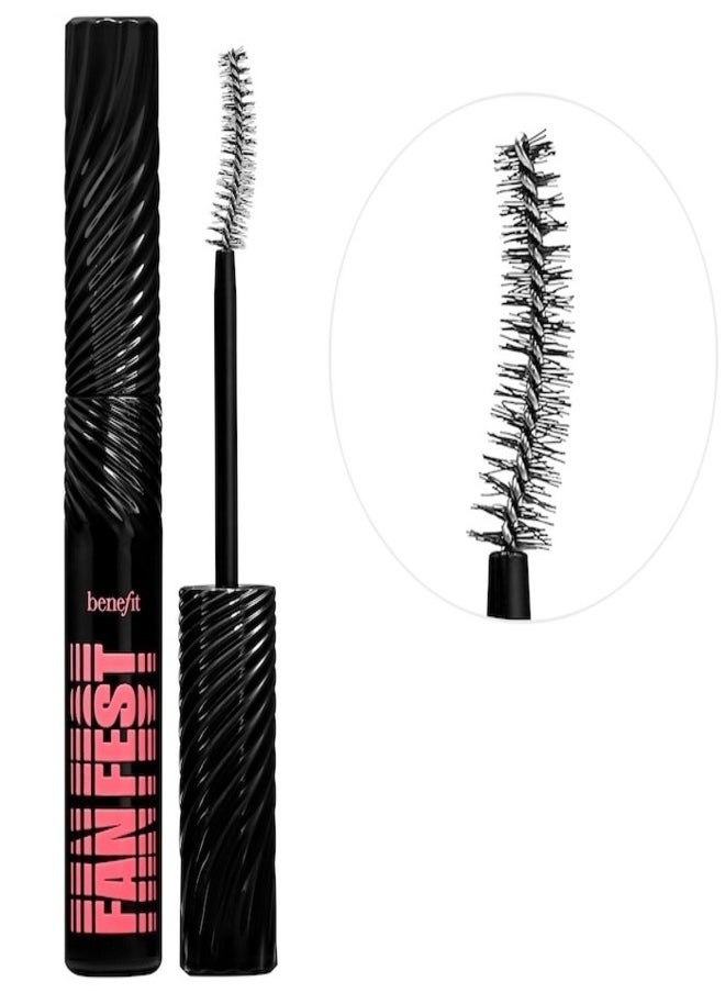 BENEFIT COSMETICS Fan Fest Fanning Volumizing Mascara - Hyper Black, Long-Lasting, 8.5g